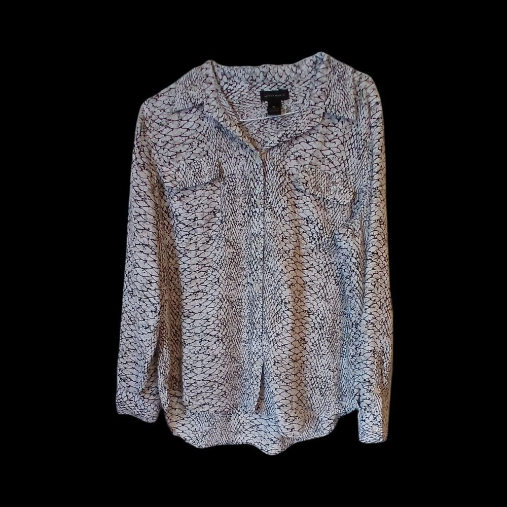 Investments Black and White Blouse